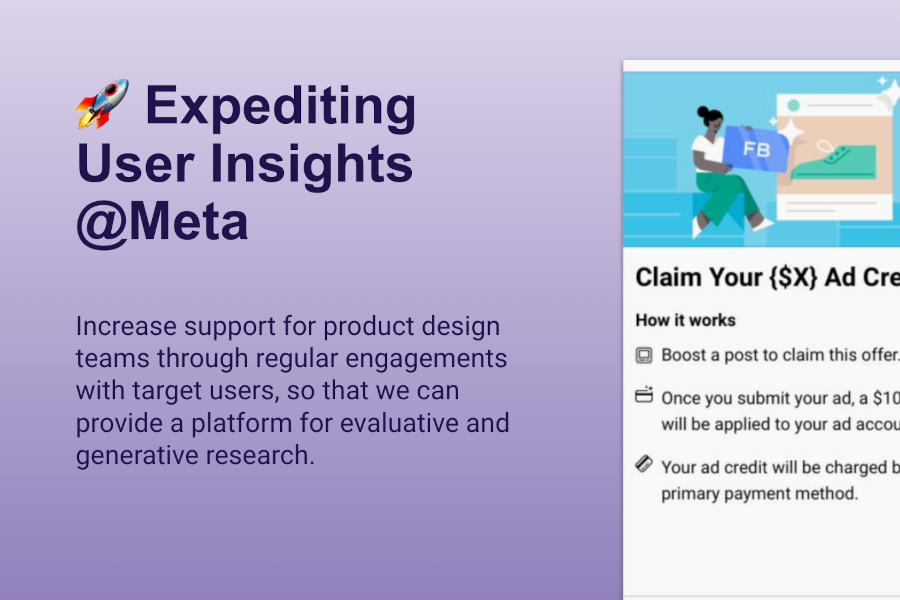 UX Research @ Meta Business Ads - project example UX Research @ Meta Business Ads - project example